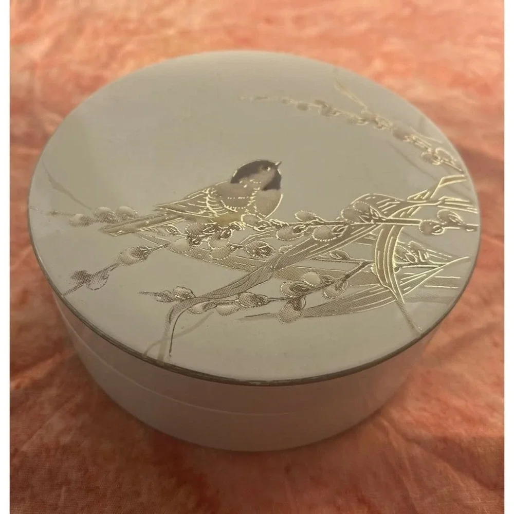 Vintage Otagiri Japan Lacquerware Bird Coasters Set of 6 w/ Round Box